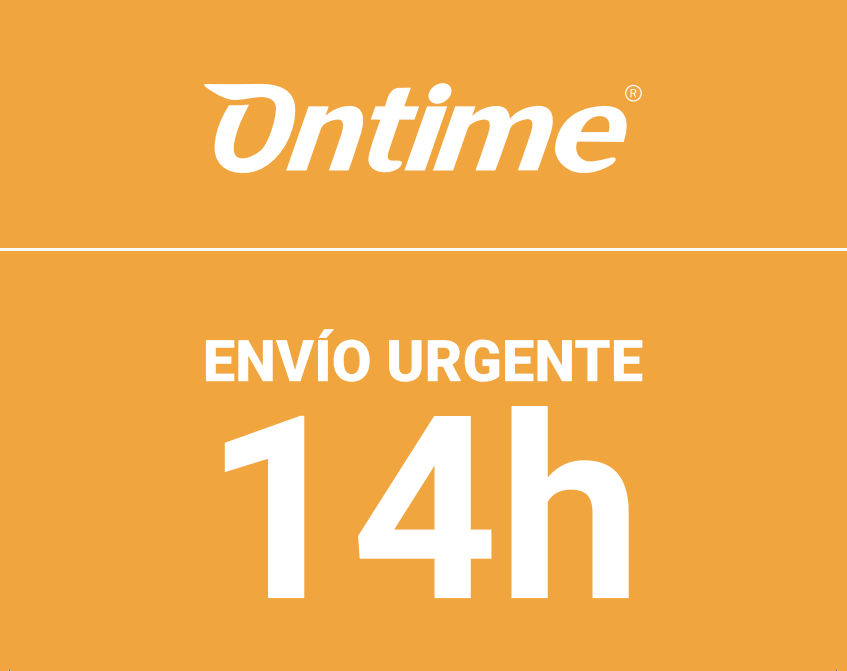 ETIQUETA 14 H CON LOGO ONTIME ROLLO 148x105MM 200 UDS
