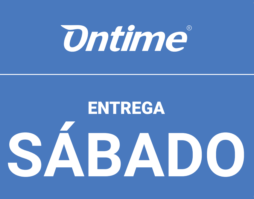 ETIQUETA SABADO CON LOGO ONTIME ROLLO 148x80MM 200 UDS