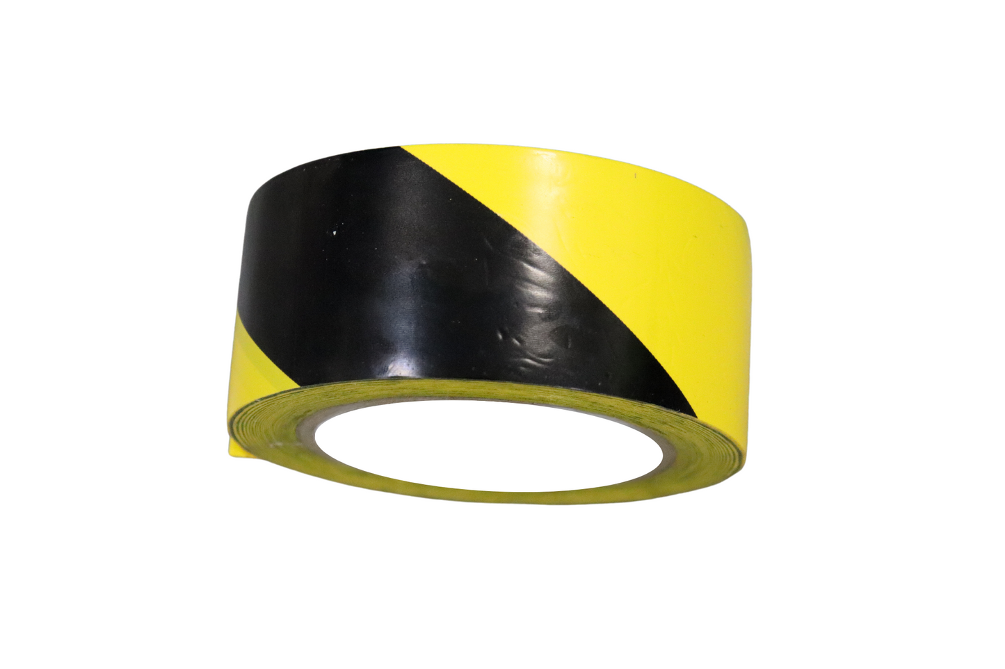 CINTA SEÑALIZACION ADHESIVA PVC AMARILLA/NEGRA 50X33
