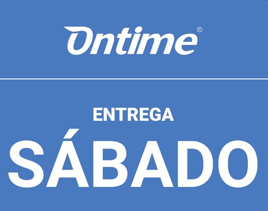 ETIQUETA SABADO CON LOGO ONTIME ROLLO 148x80MM 200 UDS