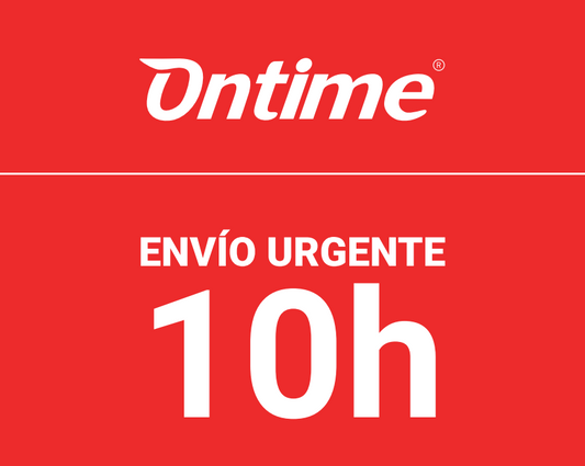 ETIQUETA 10 H CON LOGO ONTIME ROLLO 148x105MM 200 UDS