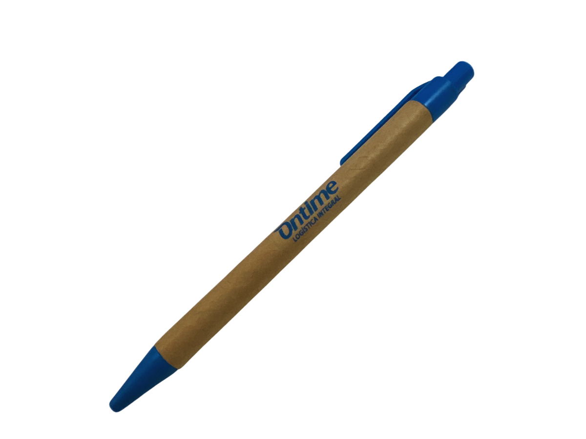BOLIGRAFO PERSONALIZADO CARTON CON LOGO ONTIME