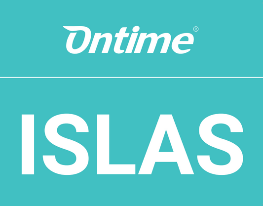 ETIQUETA ISLAS CON LOGO ONTIME 148x80MM 200 UDS